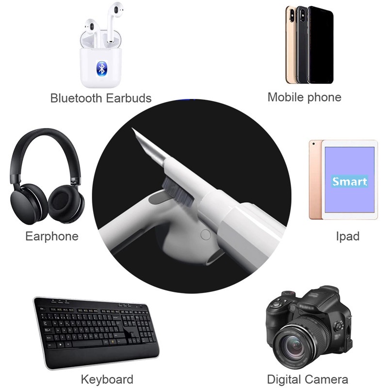 Earbuds Cleaning Pen Brush Bluetooth Earphone Case Headset Keyboard Telepon Alat Pembersih Untuk Airpods Pro