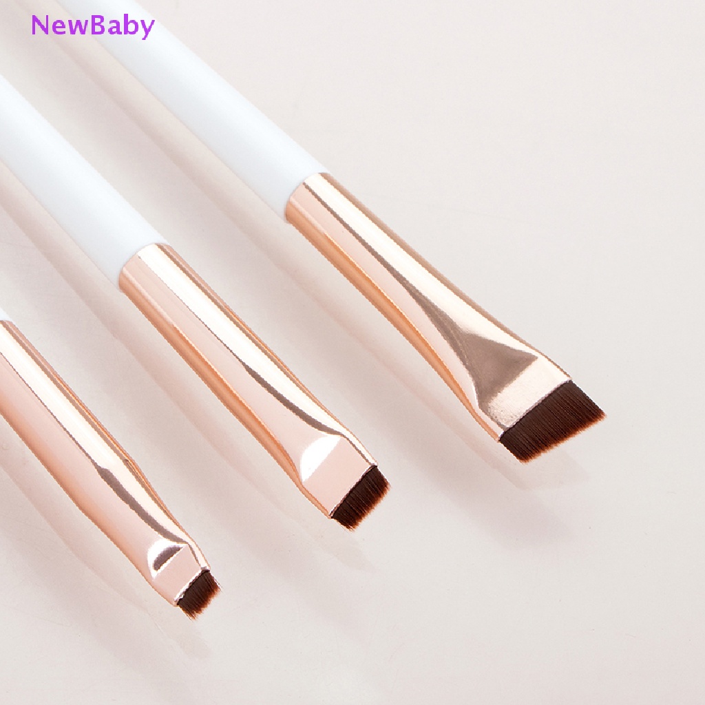 Newbaby 3Pcs Brush Makeup Eye Brow Eyeliner Pen Pensil Alis Brush Alat Makeup Alis ID