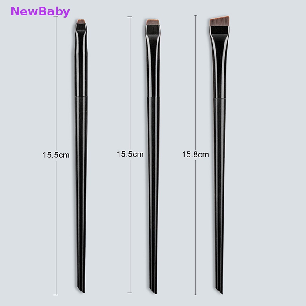 Newbaby 3Pcs Brush Makeup Eye Brow Eyeliner Pen Pensil Alis Brush Alat Makeup Alis ID