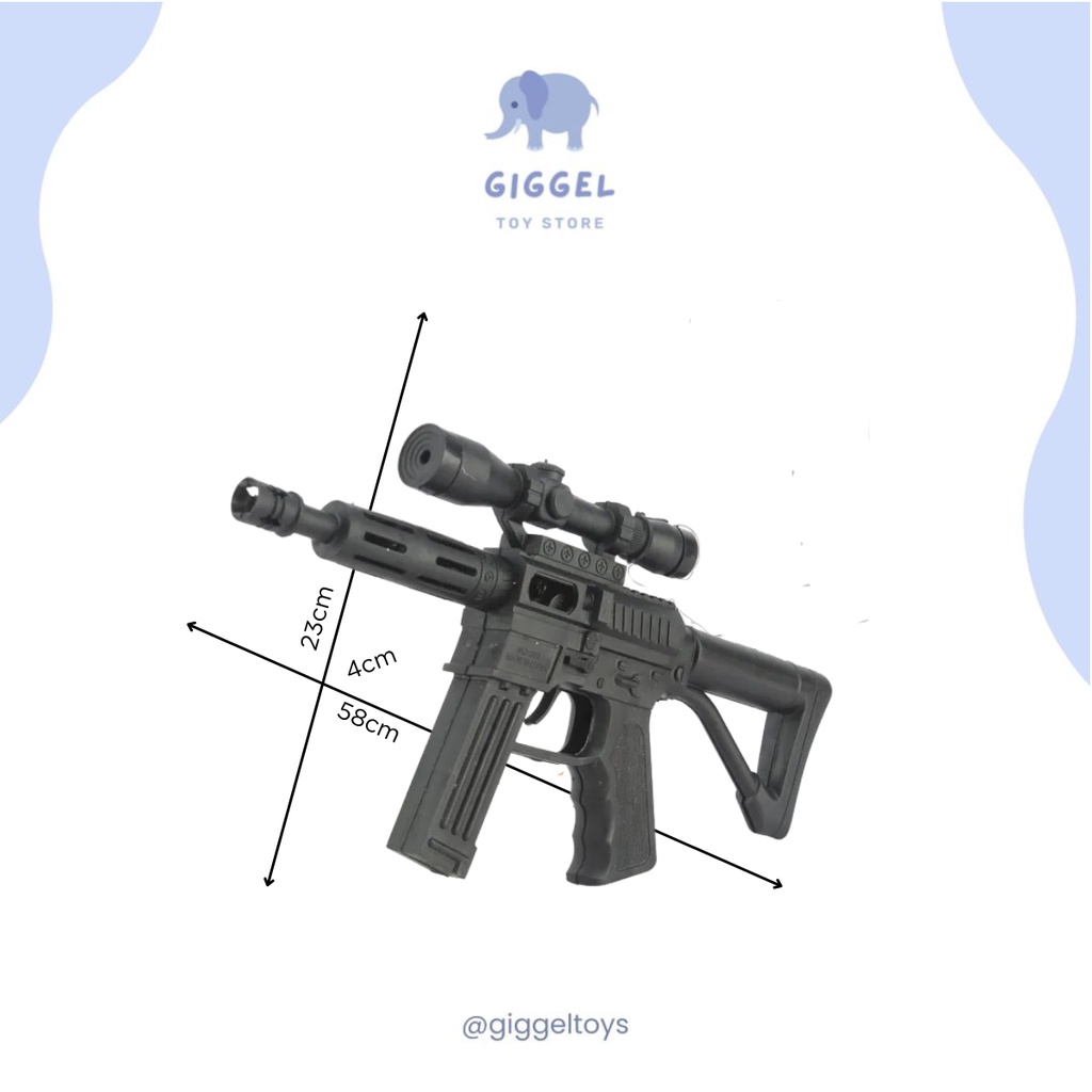 [ Giggel ] Mainan Rifle Gun / Pistol Laras Panjang Squid Game / Pistol Anak / Pistol Mainan