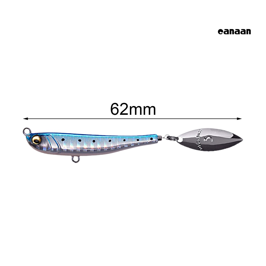 Cnn-62mm 30g Tengger Umpan 3D Mata Pengerjaan Halus Simulasi Universal Warna Cerah Anti-Dampak Multifungsi Bergaris Bass Umpan Palsu Untuk Air Asin