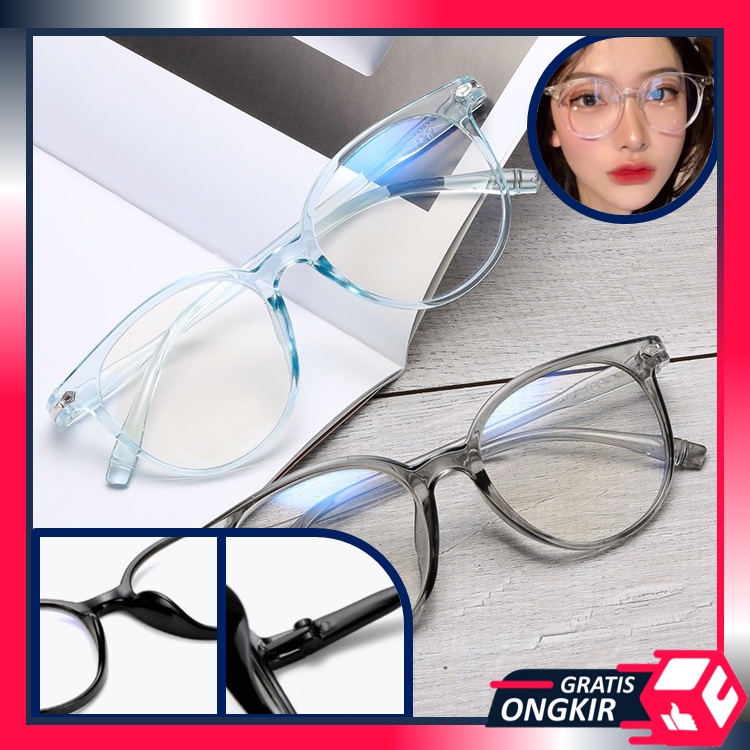 Gratis Ongkir - F335 Kacamata Fashion Anti Radiasi / Lensa Frame Anti Radiasi / Korean Style