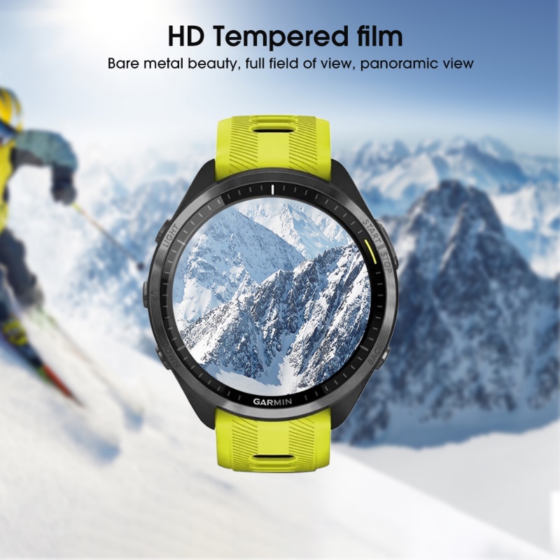 1pc HD Hydrogel Film Untuk Garmin Forerunner965/Soft TPU Gel Watch Film Pelindung Layar Penuh Anti Gores Film Anti Sidik Jari