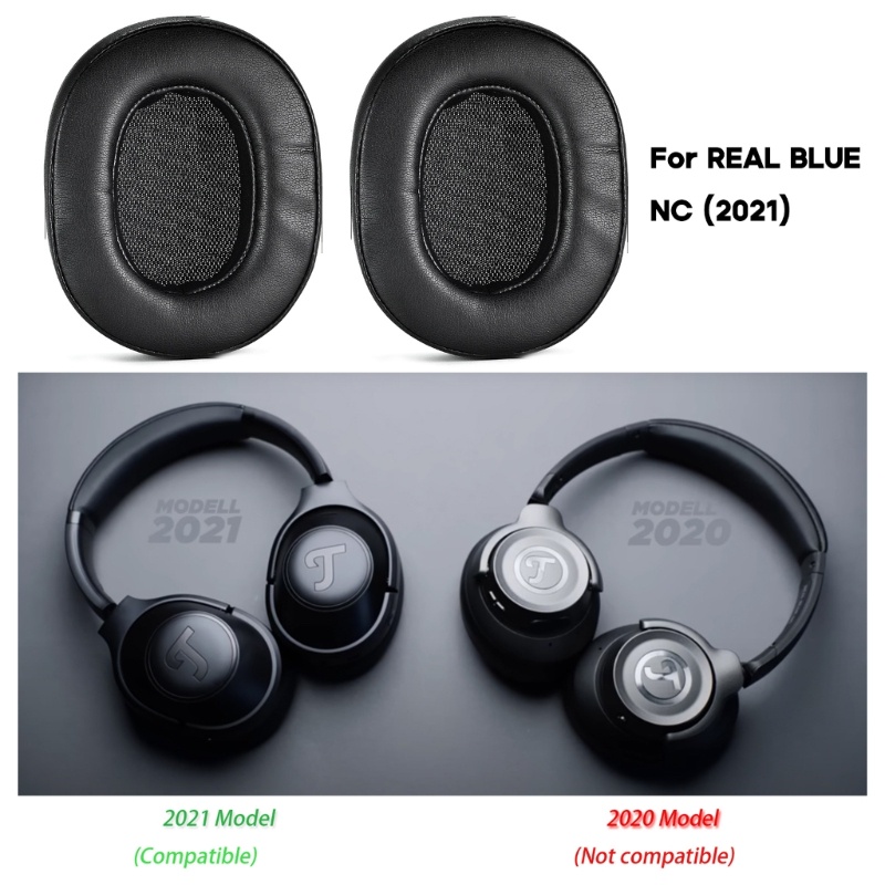 Bt Soft Earpads Untuk Teufel Biru Asli NC (2021) Bantal Telinga Headphone Earpad Elastis Headphone Memory Sponge Ear Pads