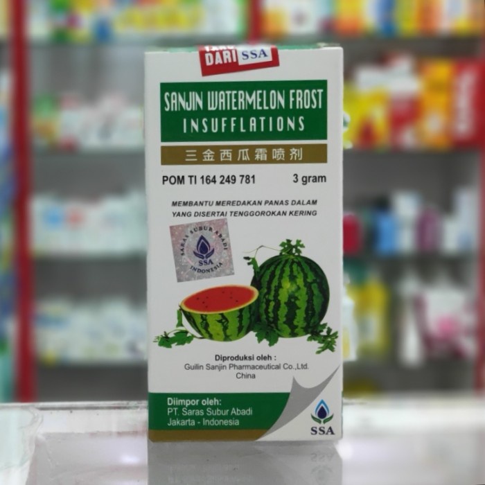 sanjin watermelon frost insufflations / obat cina panas dalam spray / ang huang sua / obat sariawan