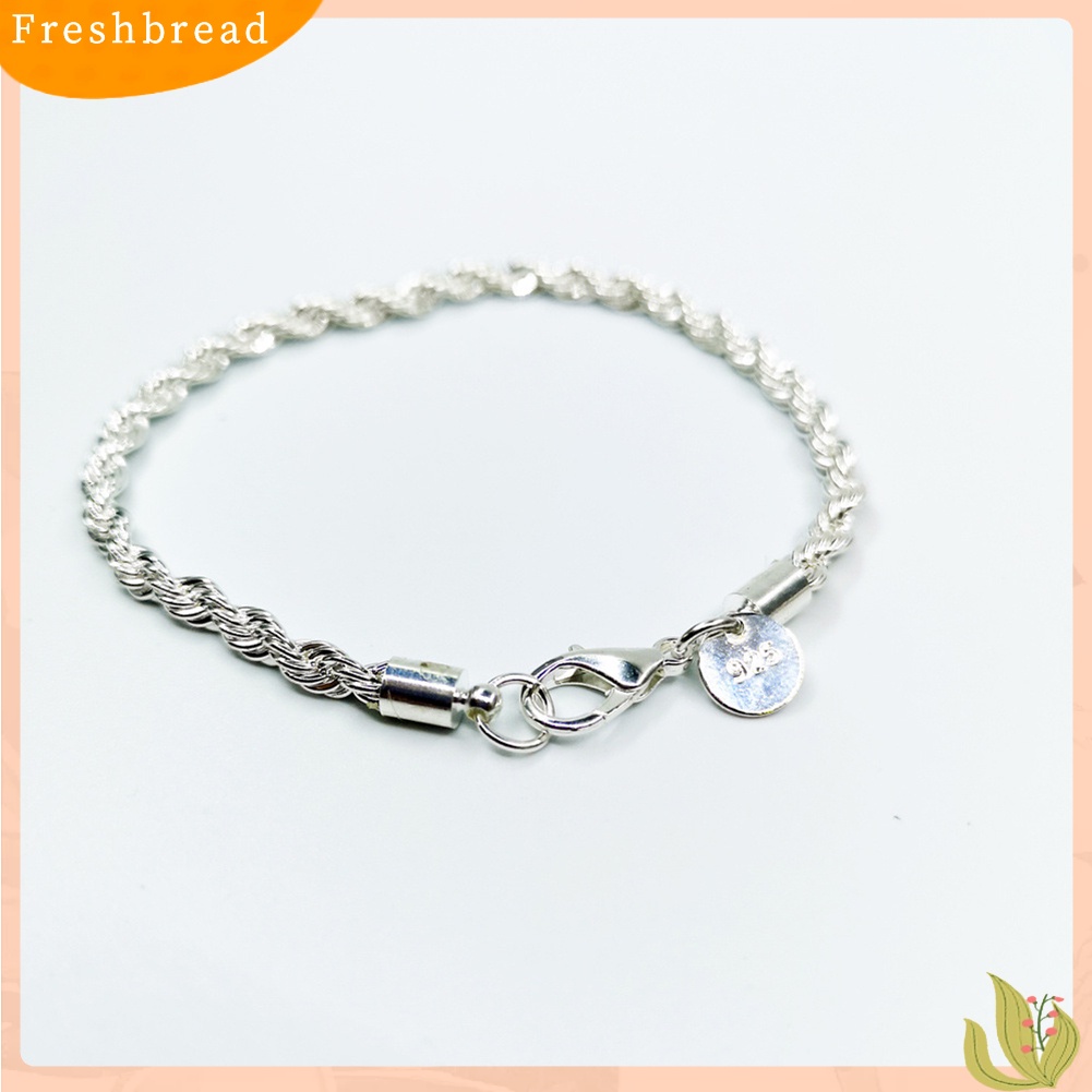 &lt; Freshbread &gt; Wanita Fashion Gelombang Rantai Memutar Putaran Pesona Gelang Bangle Pesta Perhiasan Hadiah