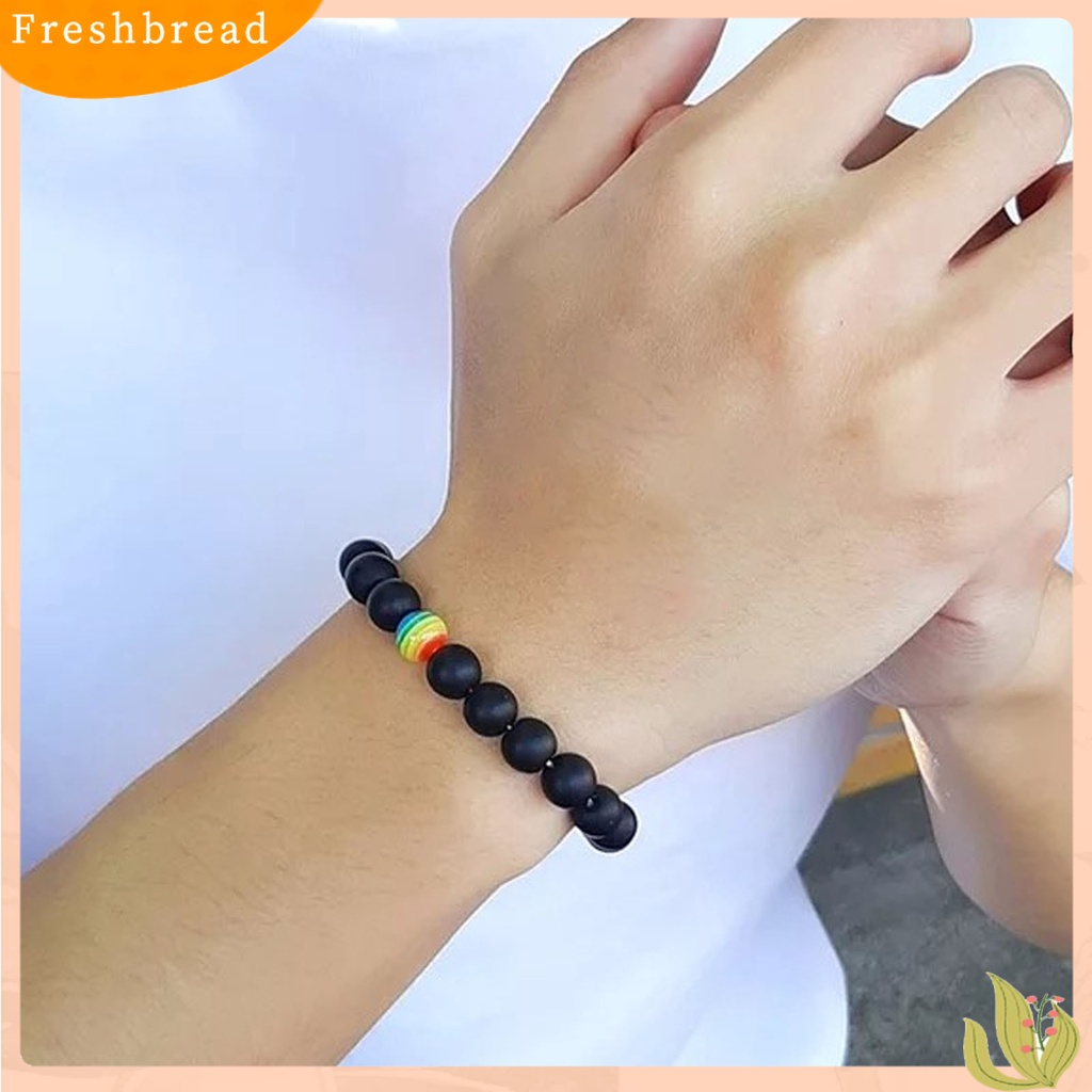 &lt; Freshbread &gt; Tali Elastis Handmade Gelang Batu Ringan Pria Wanita Natural Beads Bracelet Hand Decor