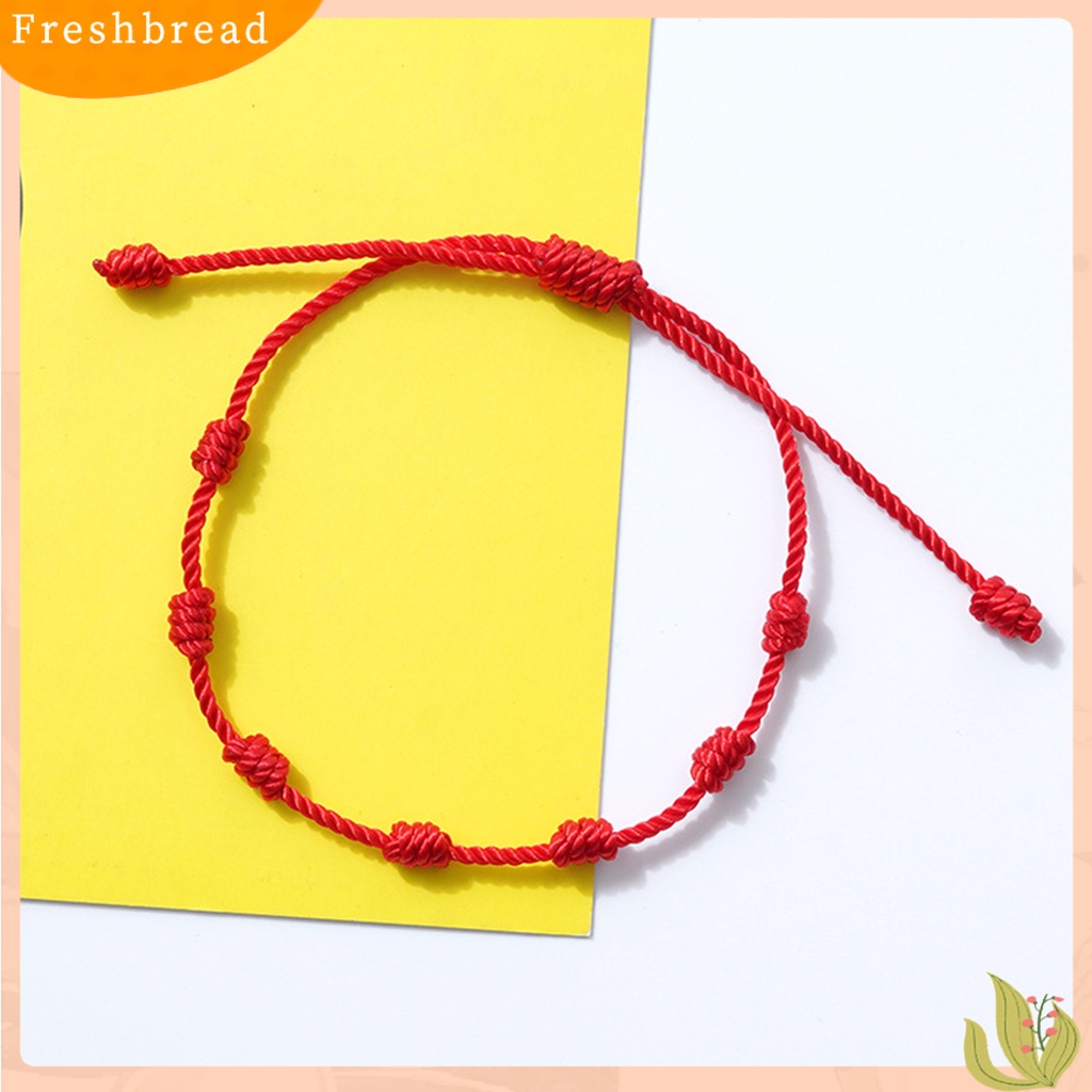 &lt; Freshbread &gt; 7simpul Tali Kuat Unisex Gelang Klasik Adjustable Beruntung Braided Bracelet Perhiasan Aksesoris