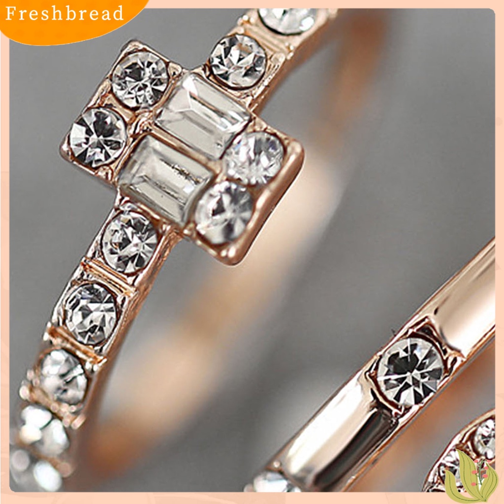 &lt; Freshbread &gt; 3Pcs/Set Ring Kit Hias Minimalis Set Cincin Jari Individualitas Khas Untuk Pakaian Sehari-Hari