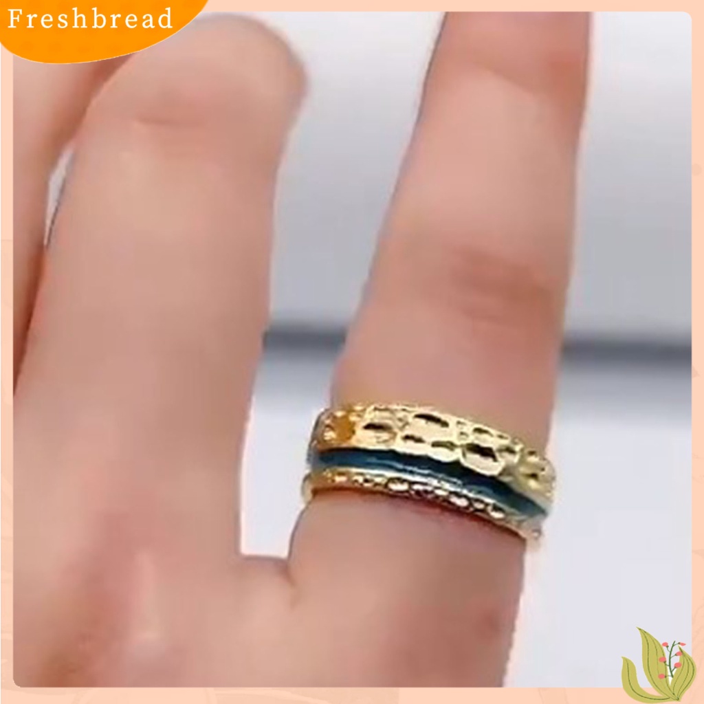 &lt; Freshbread &gt; Cincin Pria Warna Warni Polos High-end Semua Cocok Wanita Circlet Untuk Hadiah