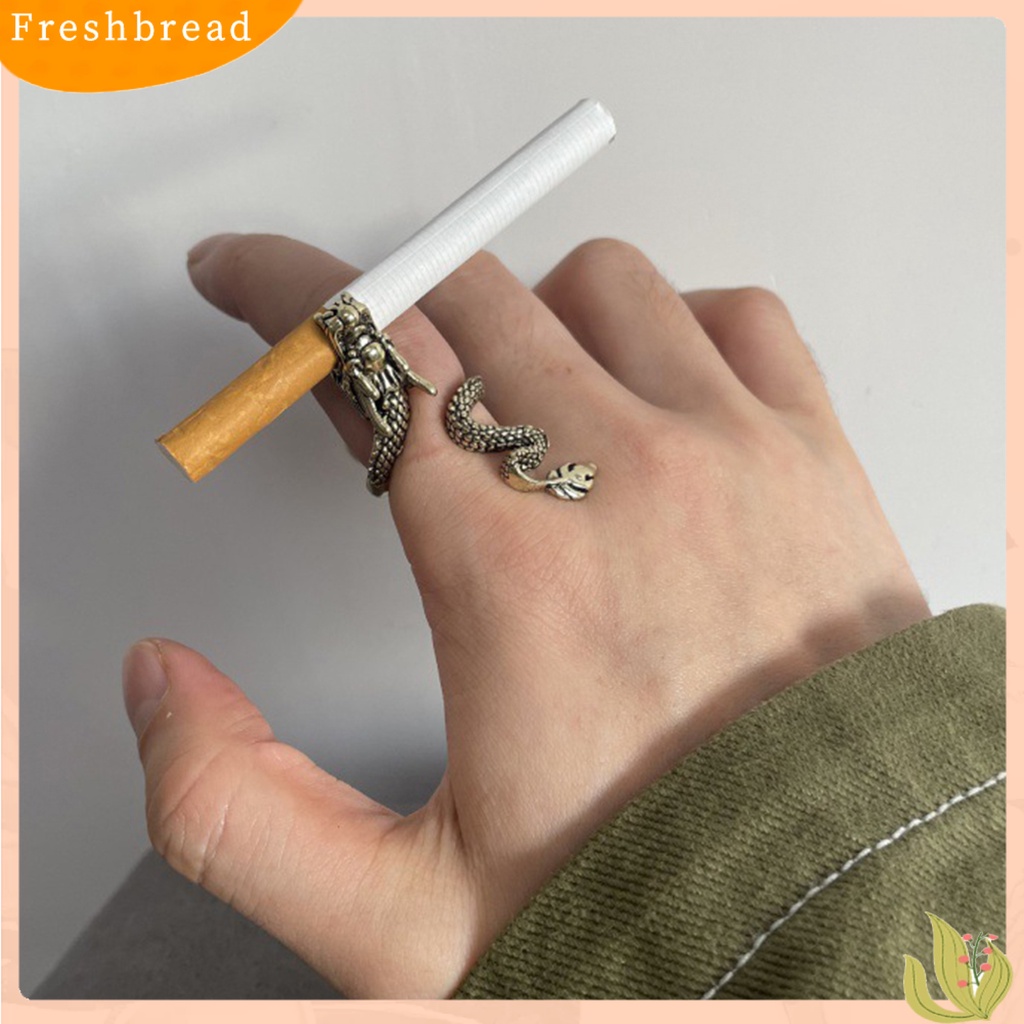 &lt; Freshbread &gt; Membuka Mulut Grip Indah Pemegang Cincin Adjustable Mendominasi Naga Jari Cincin Perhiasan Aksesori