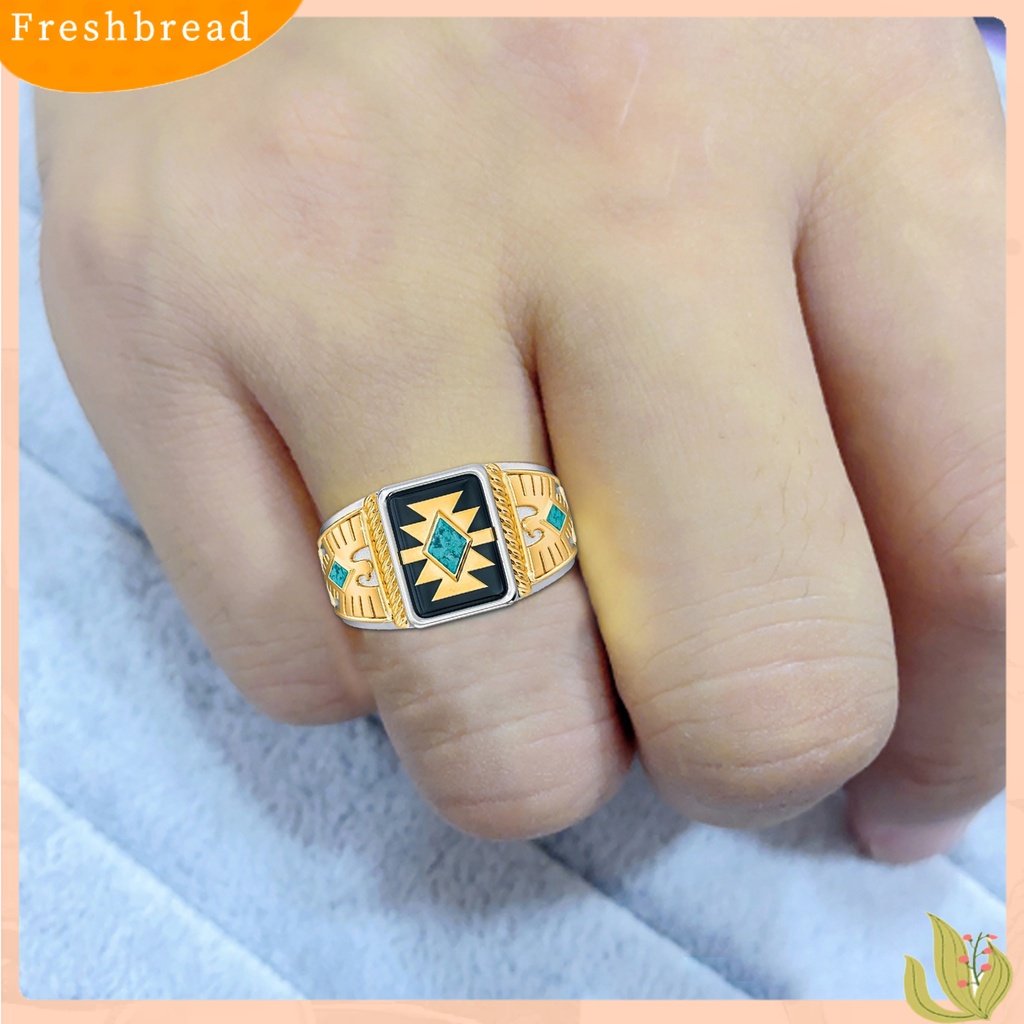 &lt; Freshbread &gt; Cincin Buku Jari Ukir Totem Antik Emas Kreatif Elang Ukir Simbol Cincin Untuk Kehidupan Sehari-Hari