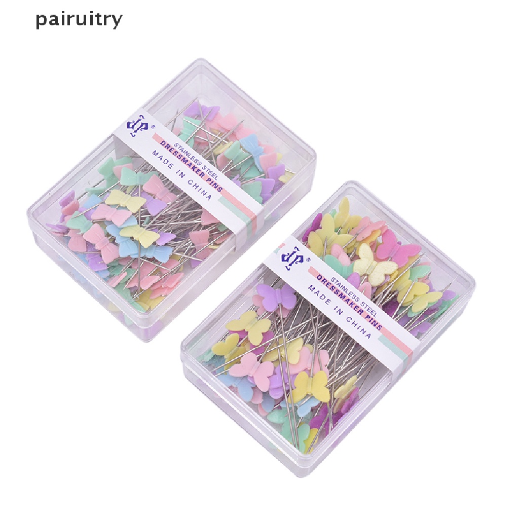 Prt 100Pcs/lot Aksesoris Jahit Patchwork Pin Dengan Kotak DIY Kancing Kepala Pin DIY PRT