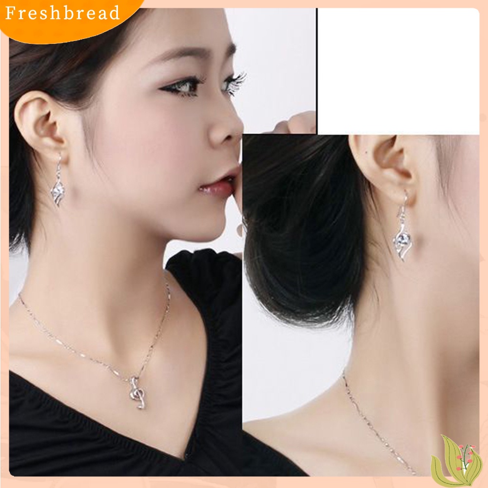 &lt; Freshbread &gt; Fashion Wanita Berlian Imitasi Panjang Menjuntai Sayap Malaikat Kait Anting Pesta Perhiasan Hadiah