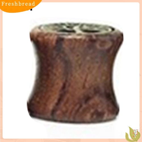 &lt; Freshbread &gt; 1pc8 /10 /12 /14mm Terowongan Daging Pohon Kehidupan Kayu Double Flared Gauge Ear Plug