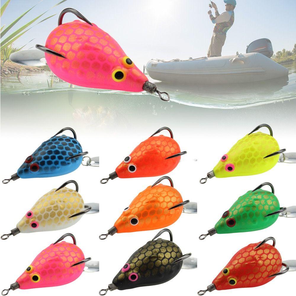 TOP Katak Karet Dengan metal spoo Hot Artificial Portable Bass Bait