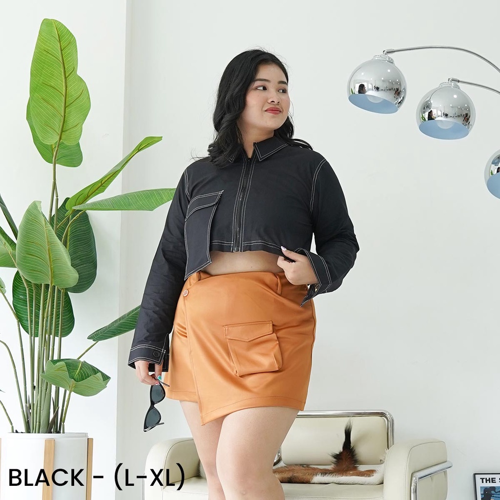 Atasan Kemeja Blouse Top Listed Katun Rebe