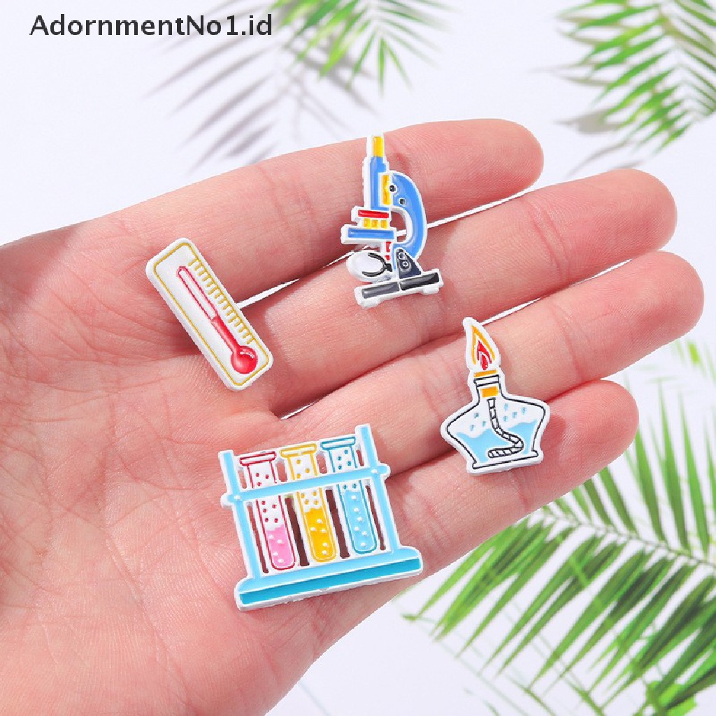 [AdornmentNo1] Lucu Kartun Sains Eksperimen Kimia Beaker Microscope Reagen Bros Logam Kerah Pin Pakaian Tas Sepatu Lencana Perhiasan Hadiah Aksesoris [ID]