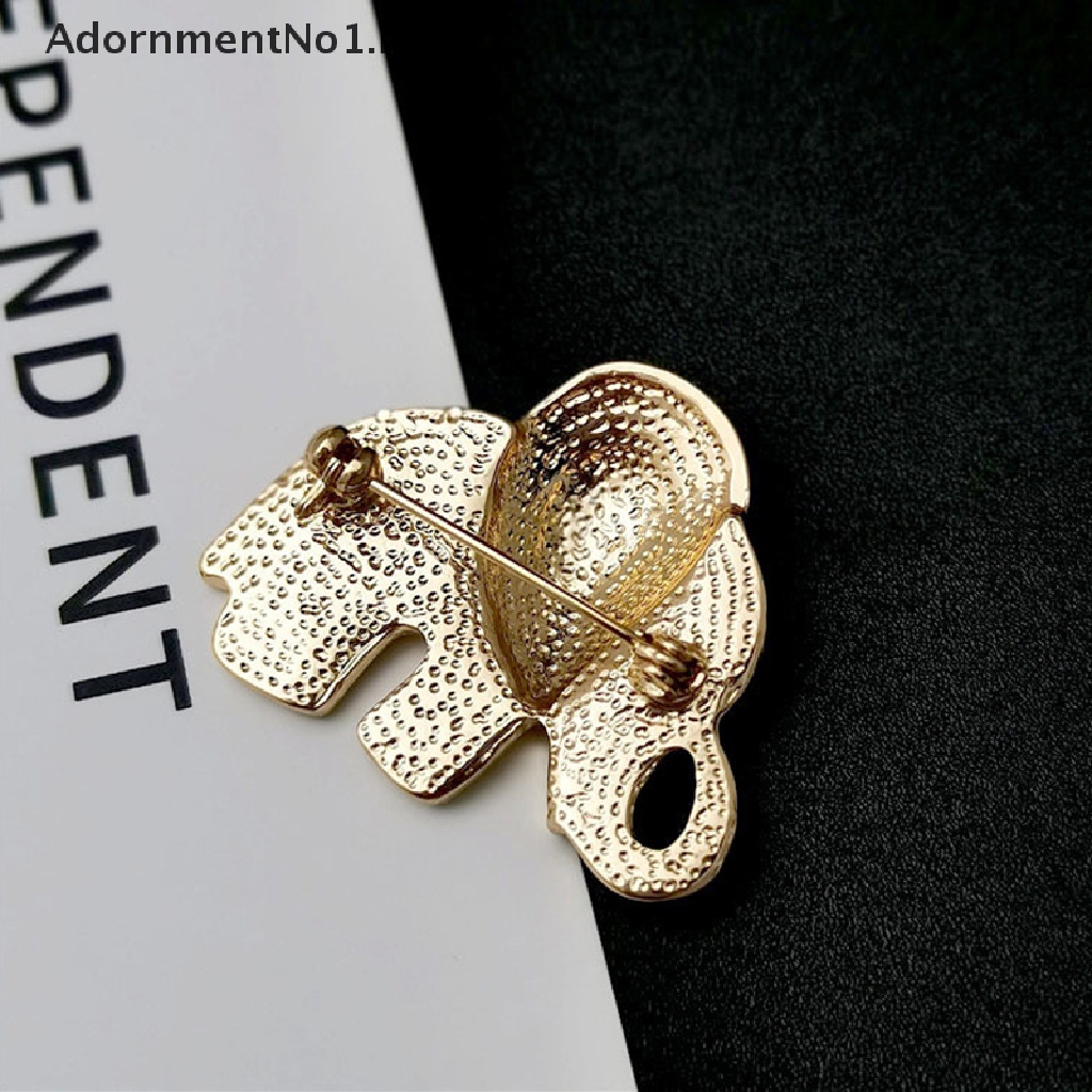 [AdornmentNo1] 1pc Bros Gajah Kecil Lucu Wanita Dan Pria Unisex Brooch Pin Perhiasan Hewan [ID]