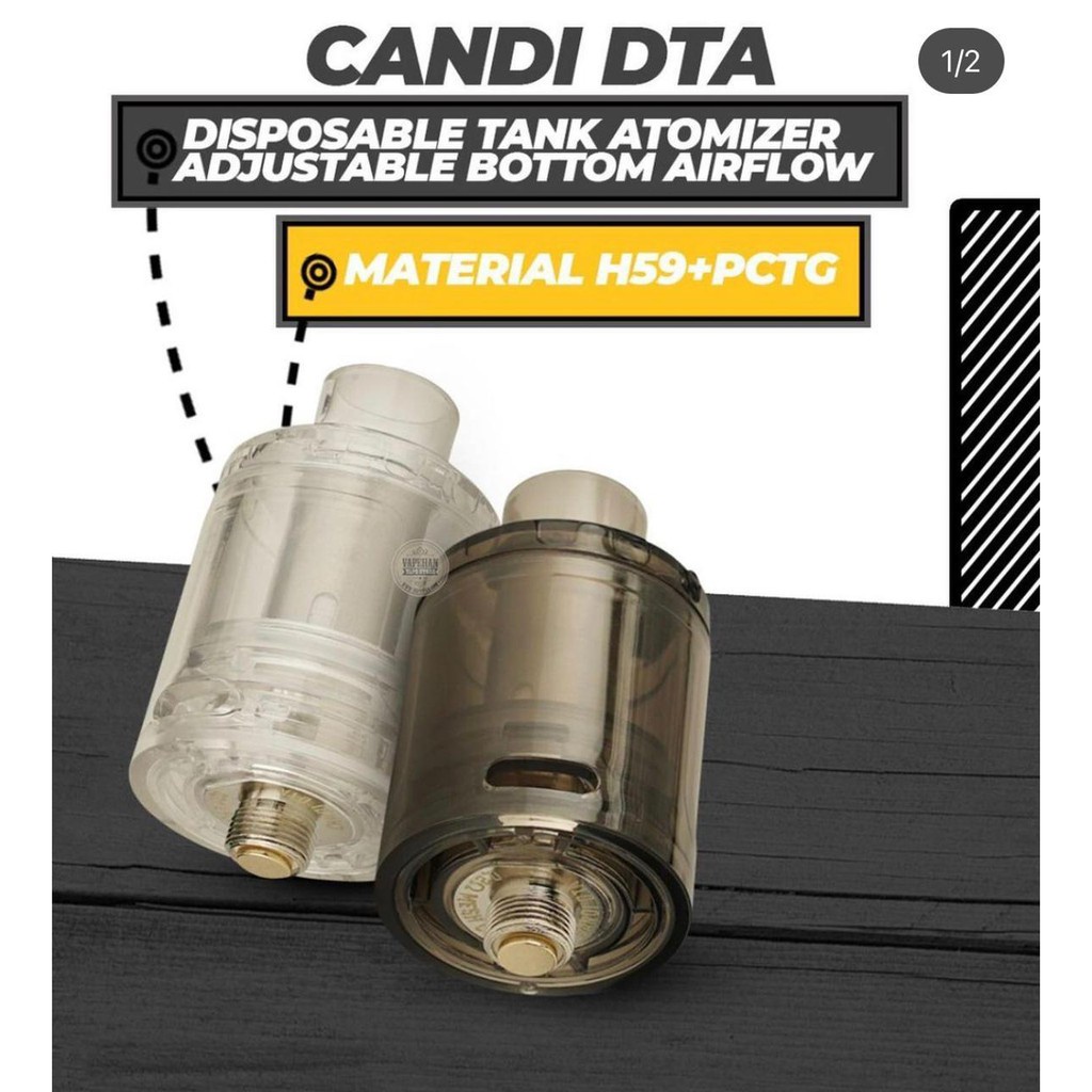 CANDI DTA 0.2 OHM TANK ATOMIZER AUTHENTIC 100%