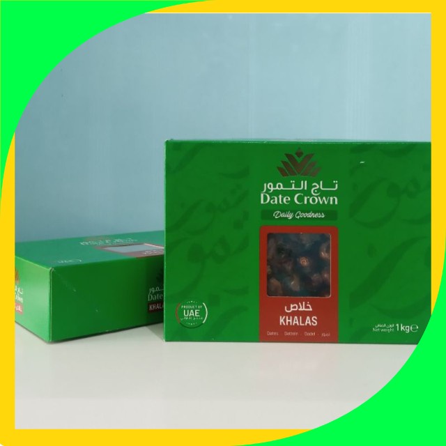 

Kurma Khalas Dates Crown 1Kg Premium Quality