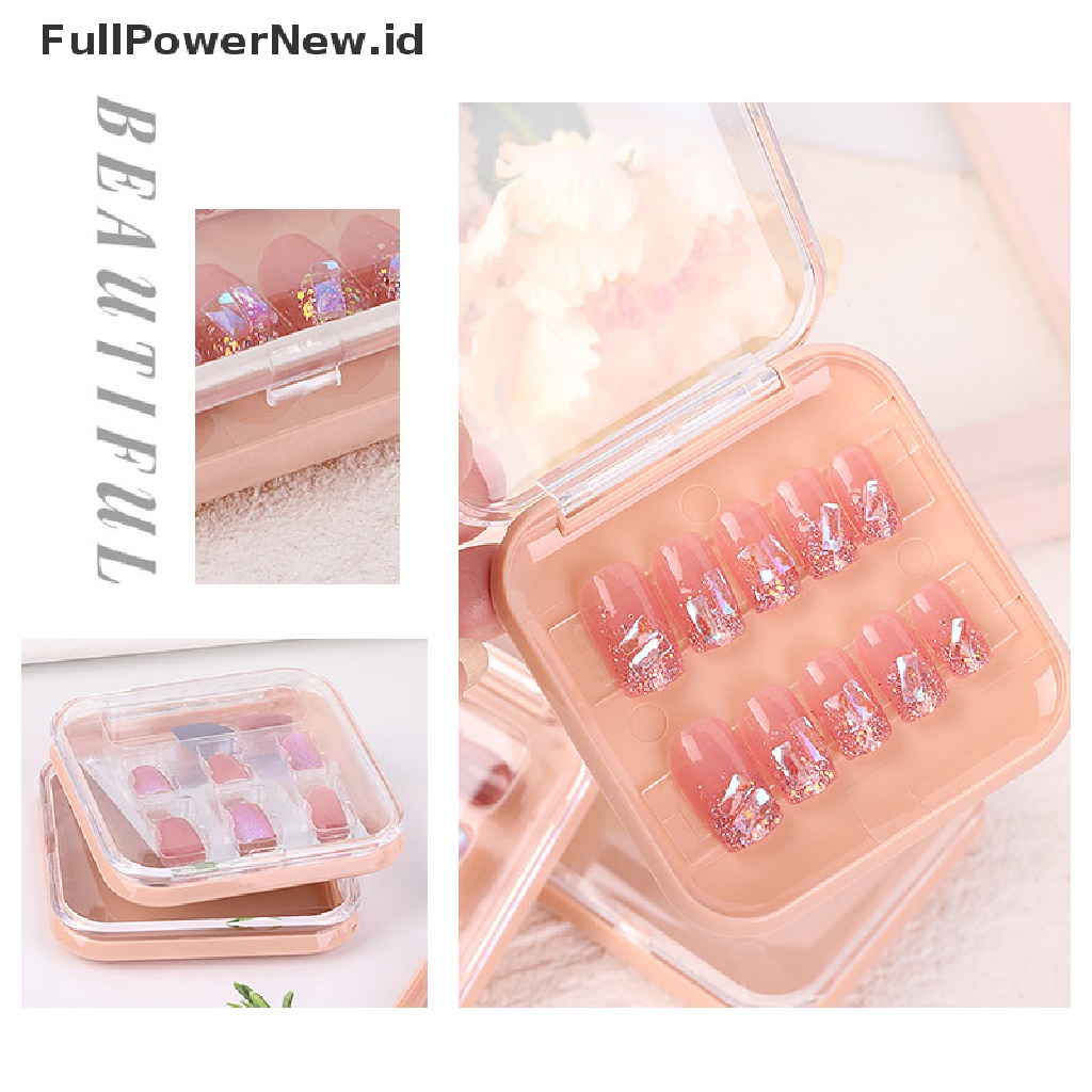 Power Nail Art Display Box Kotak Organizer Buffer Gerinda Files Alat Kuku Plastik ID