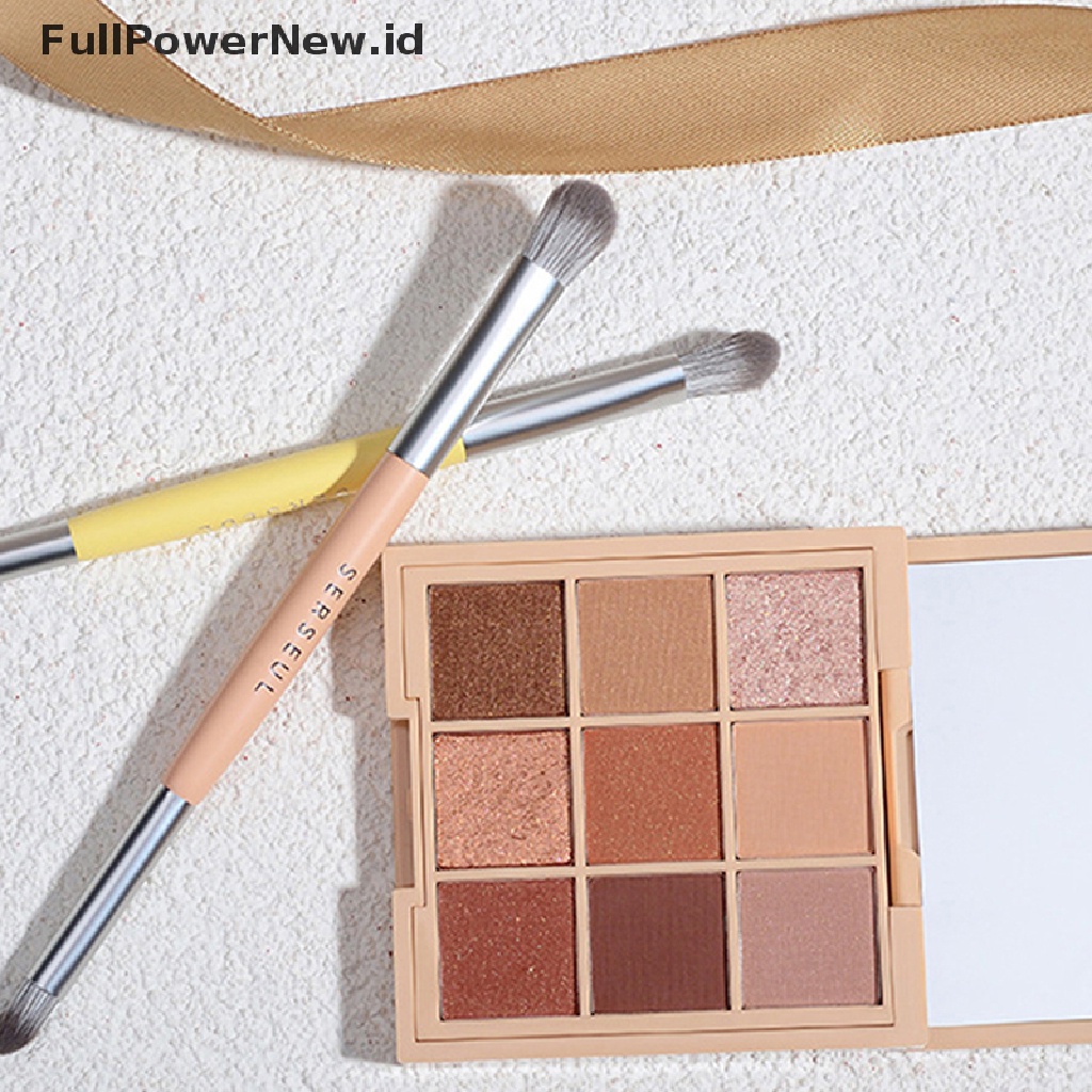 Power 1PC Sikat Pewarna Mata Dua Ujung Noda Detail Highlight Brush Alat Makeup ID