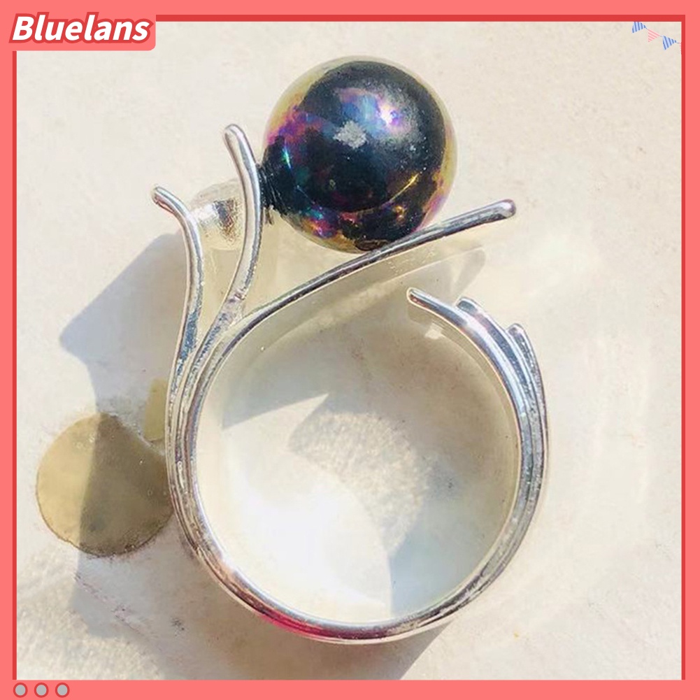 {In Stock} Fashion Wanita Mutiara Imitasi Berlian Imitasi Bertatahkan Jari Cincin Hadiah Perhiasan Pernikahan