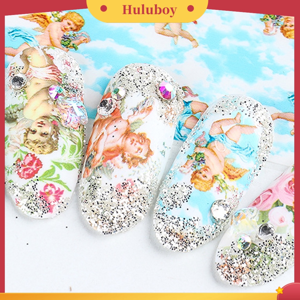 {In Stock} 10Pcs Stiker Kuku Motif Cupid Tahan Lama DIY Transfer Cupid Manicure Decor Untuk Wanita