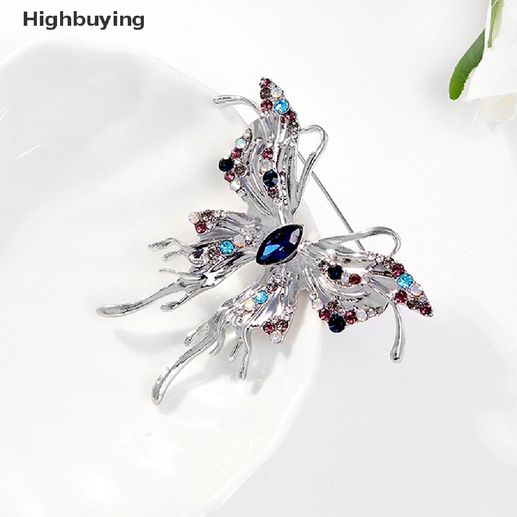 Hbid Fashion Bros Kupu-Kupu Untuk Wanita Syal Pakaian Pesta Brooch Accessries Hadiah Glory