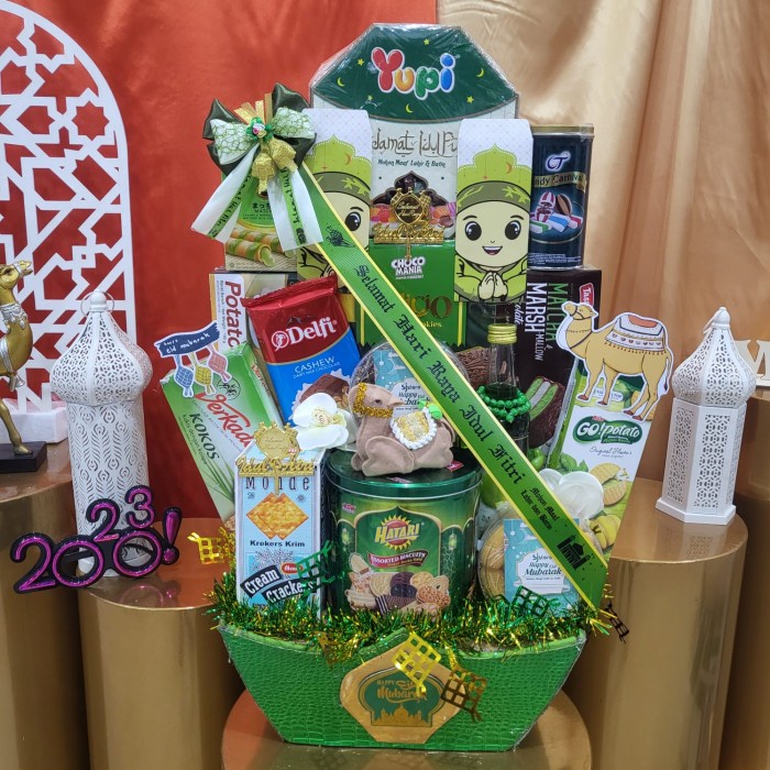 

Paket Dekorasi Lebaran Idul Fitri Hampers Parcel Hadiah Kue Kering 034 - A