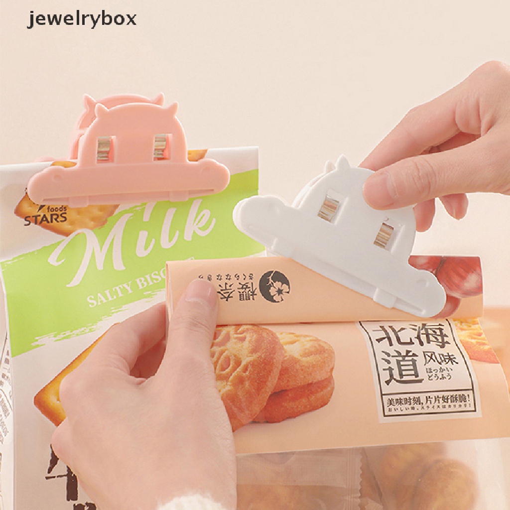 [jewelrybox] 2pcs Klip Segel Makanan Rumah Tangga Penyimpanan Dapur Portabel Pembukaan Sealer Folder Butik