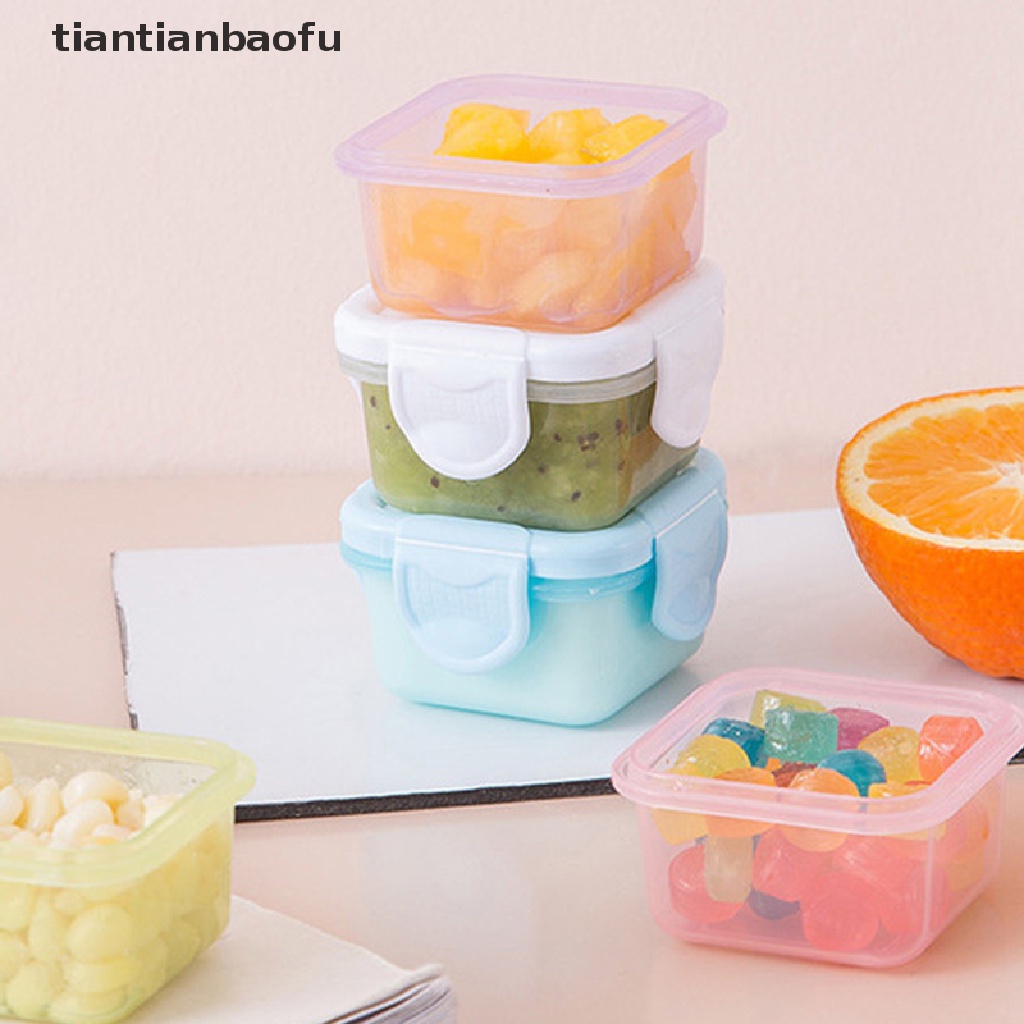 [tiantianbaofu] 60ml Anti Bocor Reusable Food Storage Wadah Plastik Aksesoris Dapur Butik