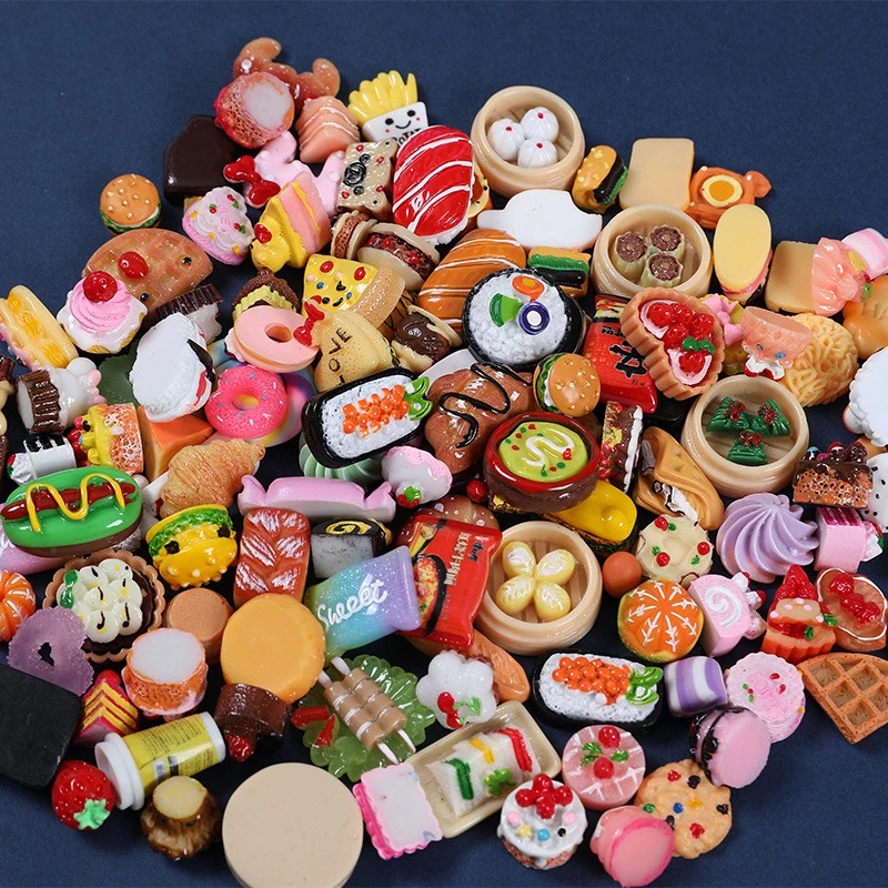 [Grosir] Ornamen Lucu Angka Untuk Hadiah Anak Hewan DIY Mini Kejutan Guess Tide Play Toys Box Guess Blind Bag Microform Food Model Simulasi Permen Palsu Murid Toko Resin