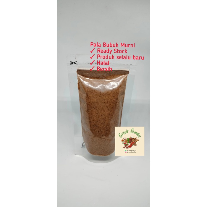 

[Ready-Stock]Terjangkau Pala Bubuk asli 100% 500gram/ Nutmeg Ground