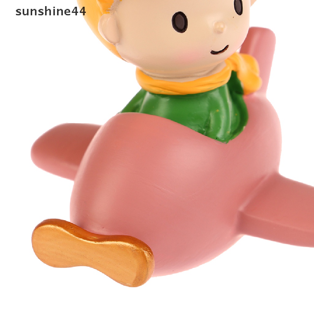 Sunshine 1Pc Ornamen Dekorasi Rumah Desktop Pangeran Kecil Yang Lucu Kerajinan Resin Mobil Modern ID