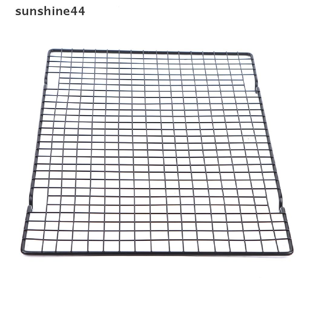 Sunshine Black Non Metal Cake Cooling Grid Rack Net Biskuit Roti Pengering Berdiri ID
