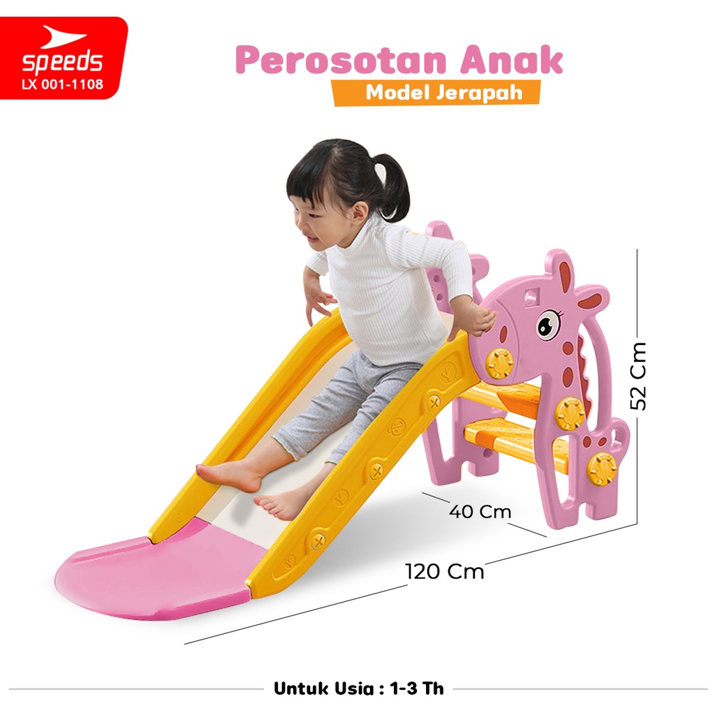 Prosotan SNI Anak Perosotan Seluncuran Mainan Anak Slide Series Jerapah Playground Aman Berstandar 001-M1108