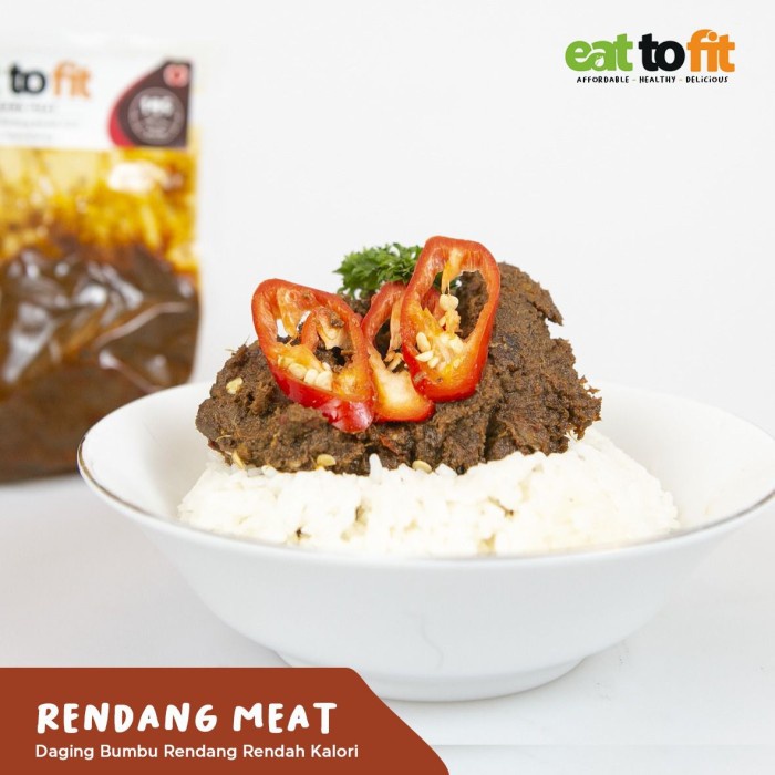 FROZEN FOOD RENDANG SIAP MAKAN SIAP MASAK - MAKANAN SEHAT KELUARGA RENDANG MEAT EAT TO FIT