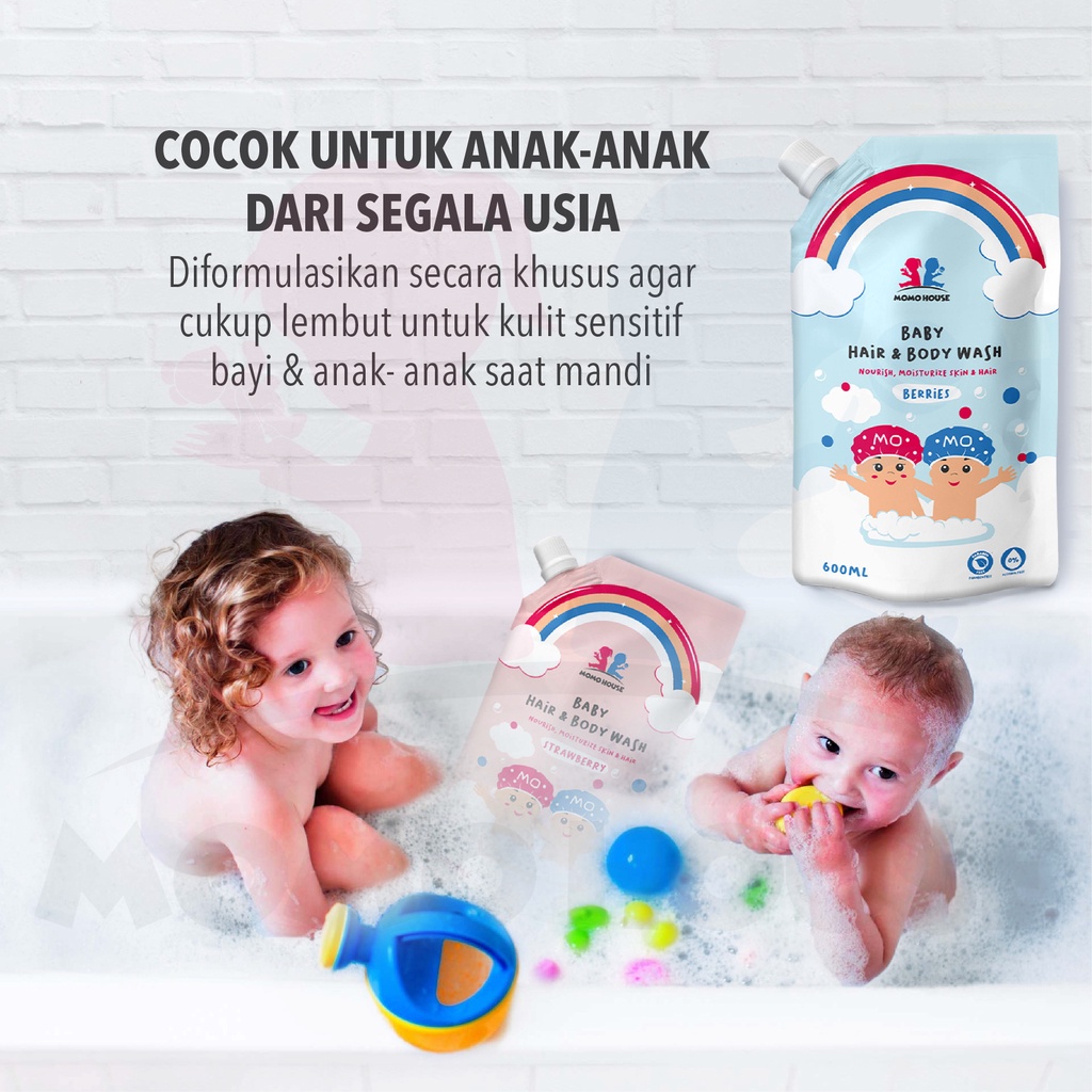 MOMO HOUSE Sabun Mandi Bayi Hair &amp; Body Wash Sabun Cair Anak Shampo Bayi Sabun Cair Bayi Sabun Bayi Refill Sabun Mandi Anak Sabun Bayi