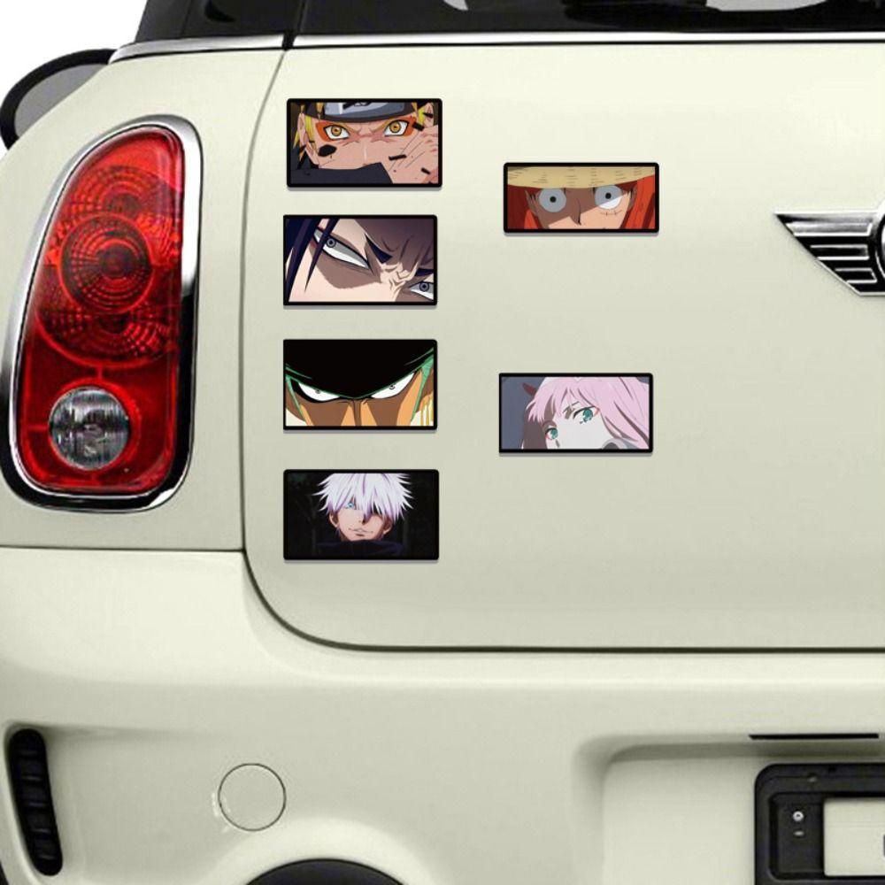 Lanfy Naruto Stiker Mainan Anak Kartun Mobil Mata Graffiti Stiker Aksesoris Mobil Styling Motor Dekorasi Mobil Decal