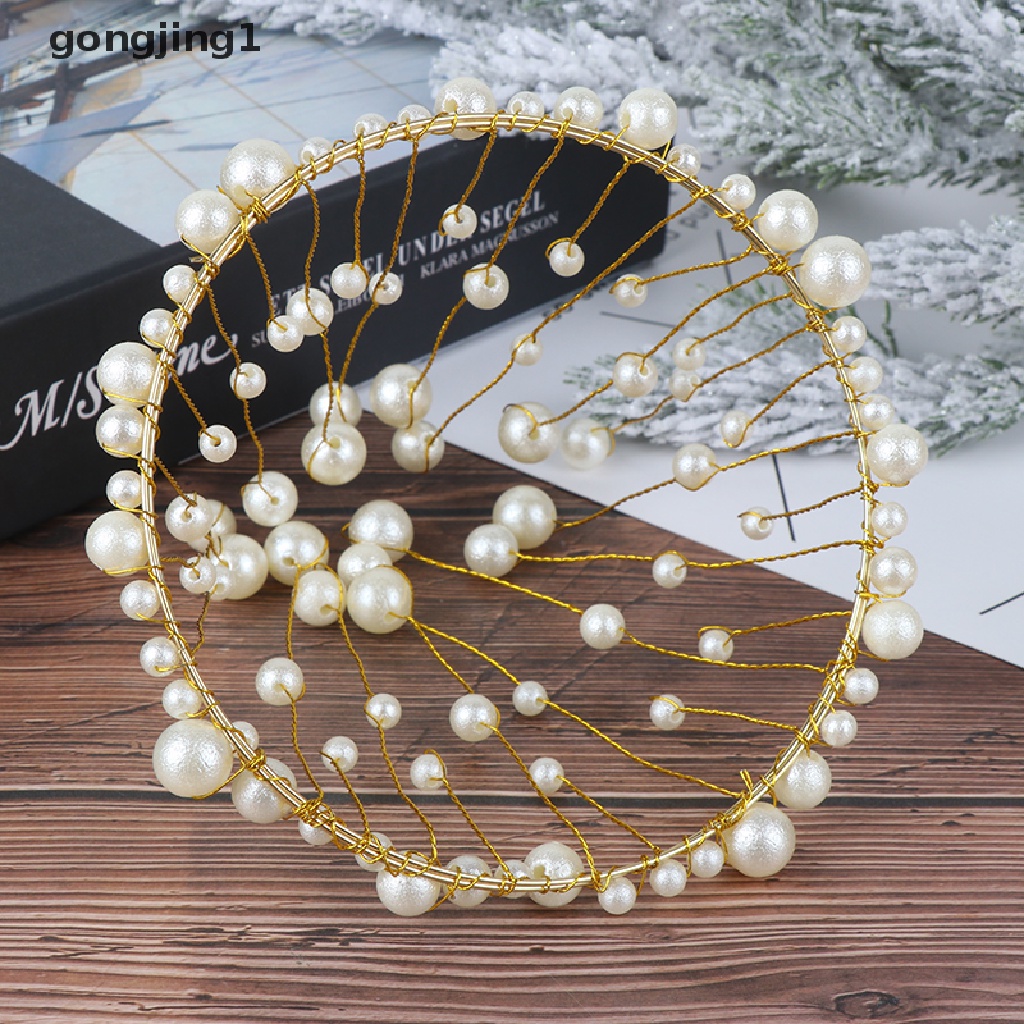 Ggg Crown Cake Topper Pearl Hiasan Kue Ulang Tahun Happy Birthday Wedding Engagement Decor ID