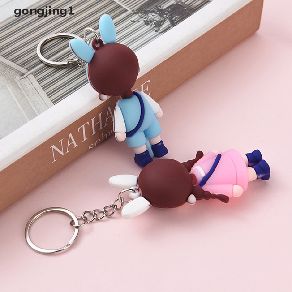 Ggg New Fashion Lucu Boneka Pasangan Gantungan Kunci Kecil Liontin Tas Mobil Liontin Kunci Ring Gantung Dekorasi ID