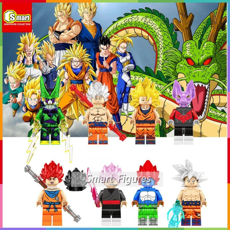 Dragon Ball Minifigure Matahari Wukong Hitam Wukong Buatan Man No. 13mainan Edukasi Blok Bangunan Rakitan Anak