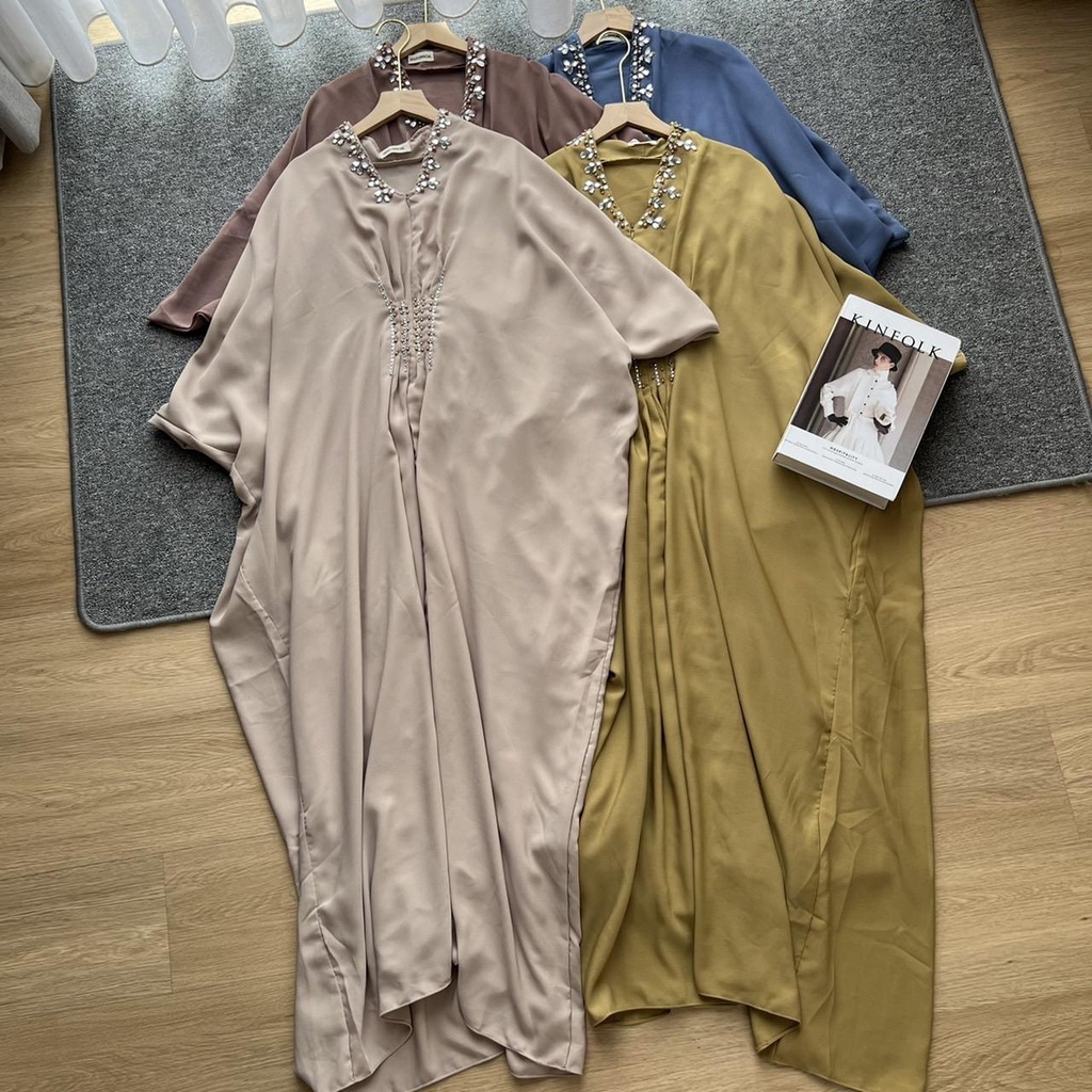 Oclo Siqvi Kaftan Manik Oversize Gamis Premium OCL00886