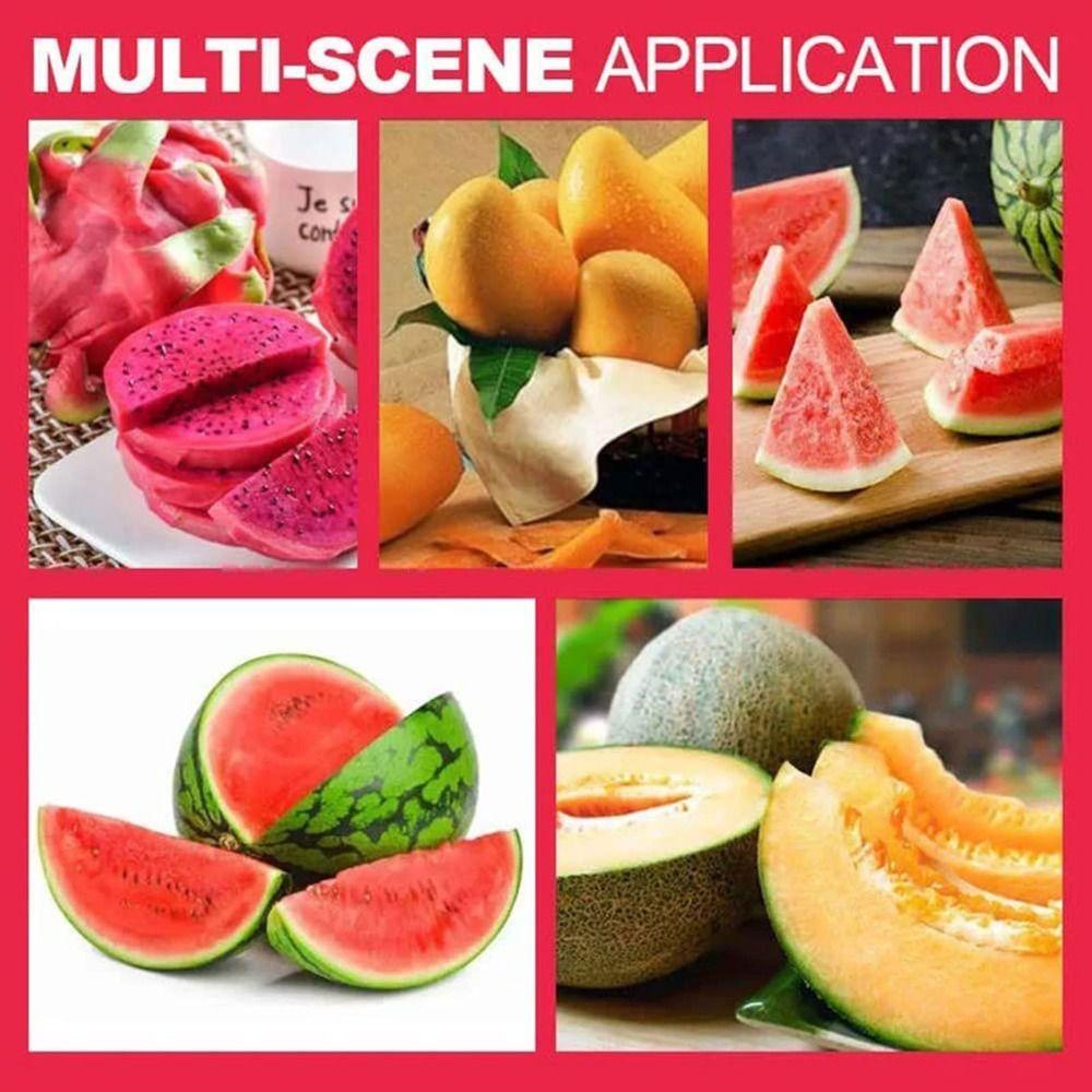 Populer Aksesoris Garpu Semangka Kreatif Stainless Steel Gadget Dapur Manual Watermelon Splitter Pulp Spoon