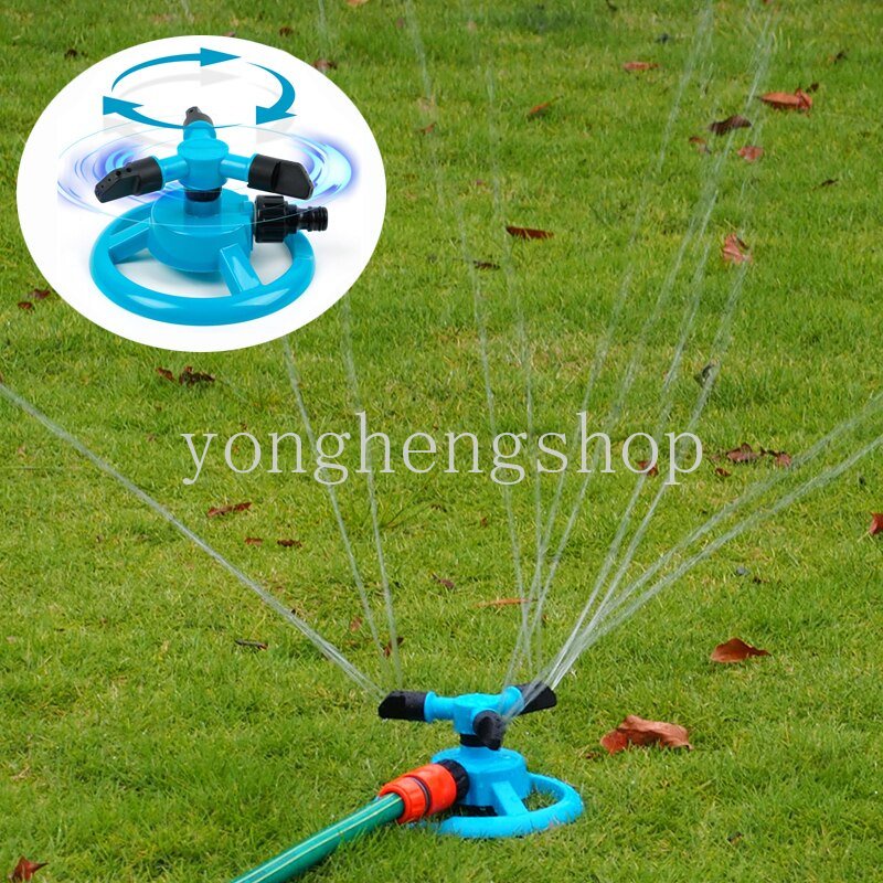 Sprinkler Putar Otomatis 360derajat Sprinkler Air Rumput Taman Sprayer Trisula Nozzle Penyiraman Irigasi Taman Sprinkler Drippers Alat Berkebun