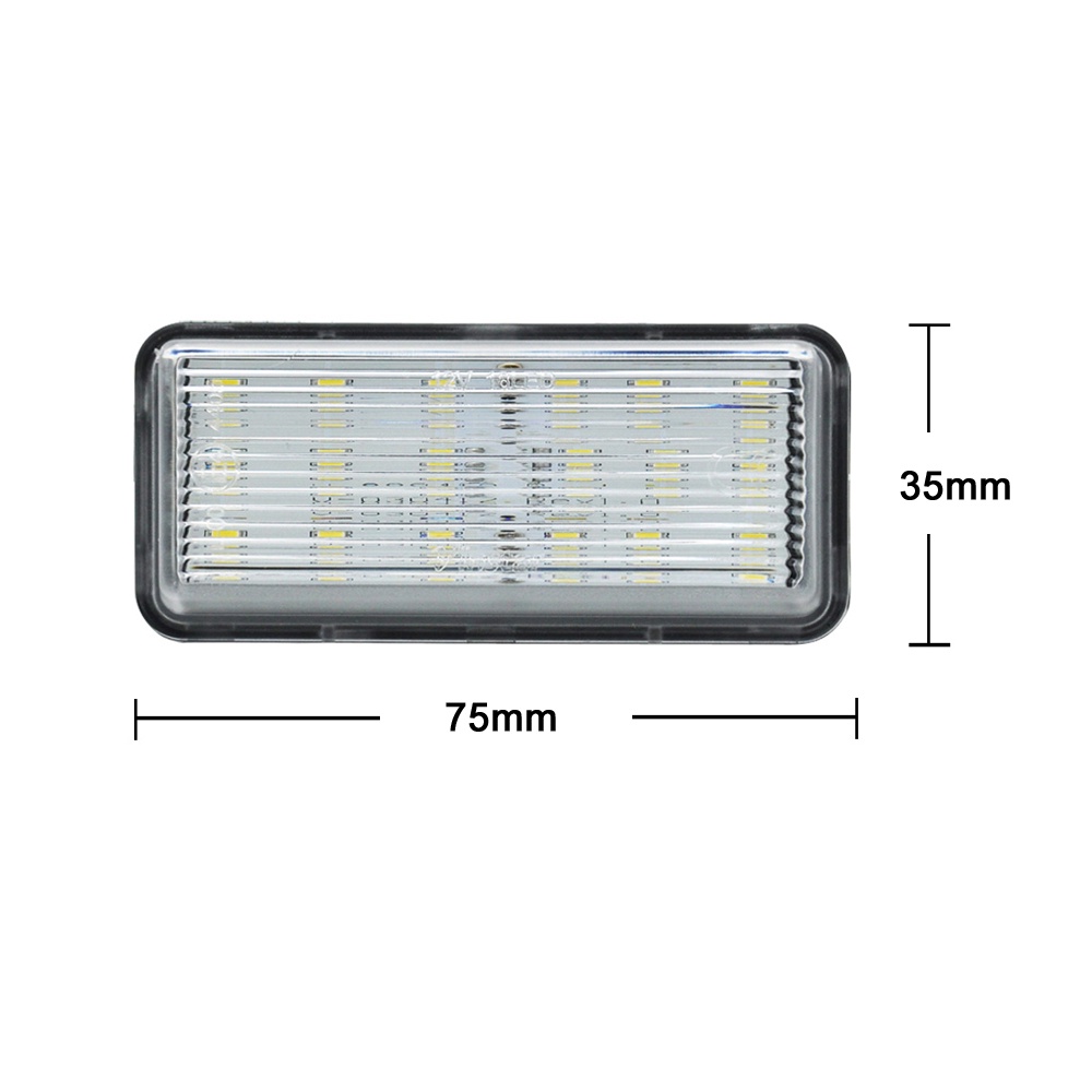 1pasang Untuk Toyota Land Cruiser Prado J120 J100 J200 Reiz Mark X Untuk Lexus LX470 GX470 LX570 Lampu Plat Nomor LED