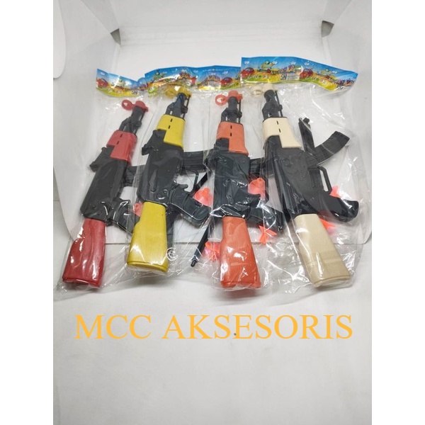 mainan pistol ak per pcs