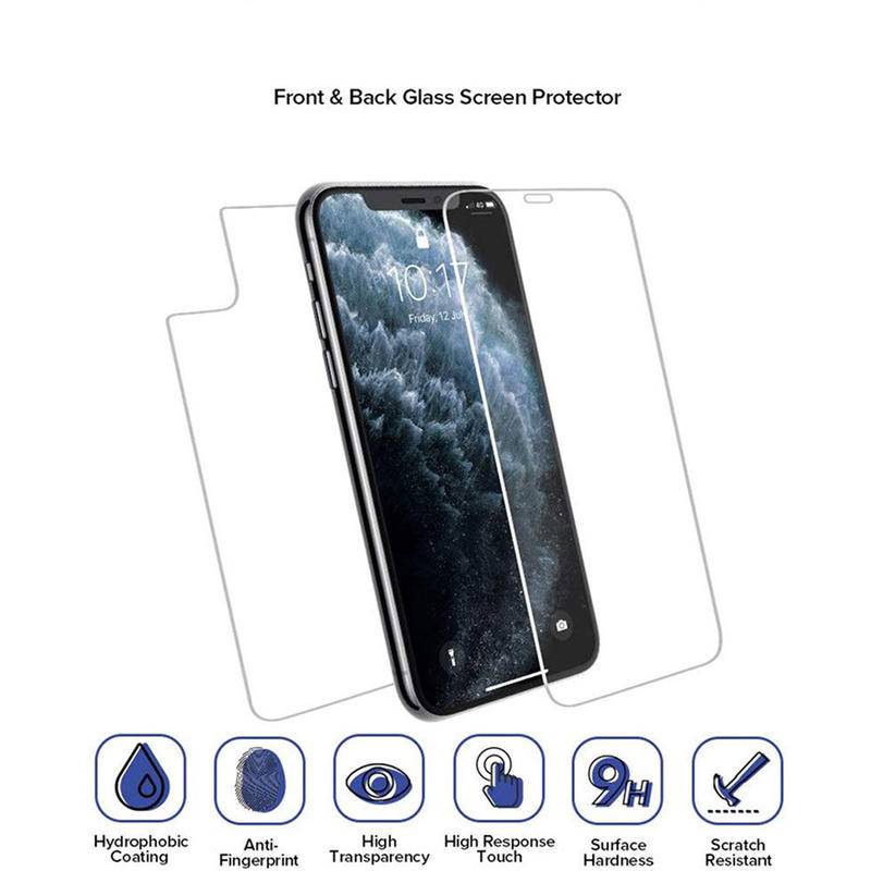 Kaca Depan Belakang Untuk Iphone14 13 12 11 Pro MAX Plus Mini Pelindung Layar Tempered Glass Untuk iPhone 14Plus 13Mini 12Mini